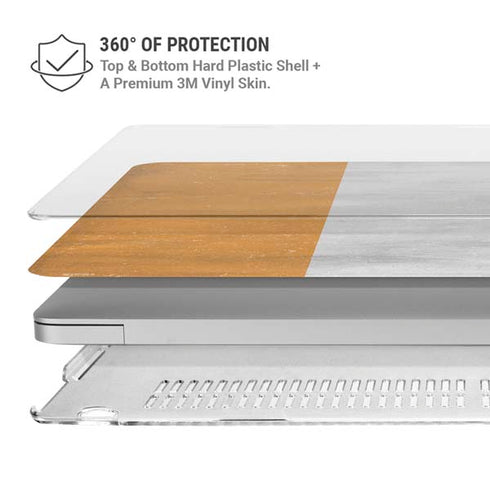 Ivory Coast Flag Distressed MacBook Pro 13in (2020) Case plus Skin